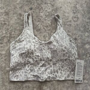 Lululemon Athletica Gray Leopard Print Tank